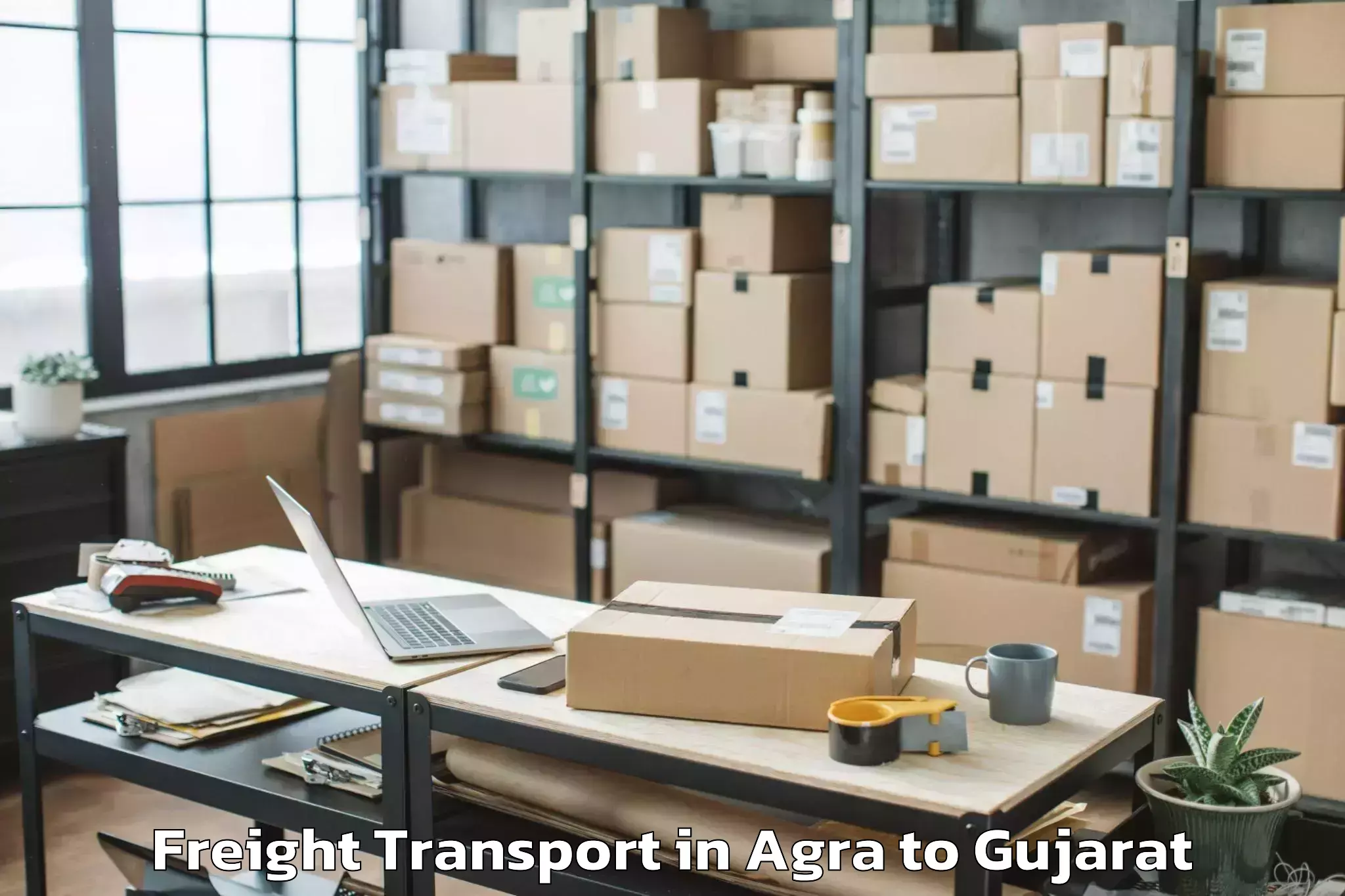 Easy Agra to Rajula Freight Transport Booking